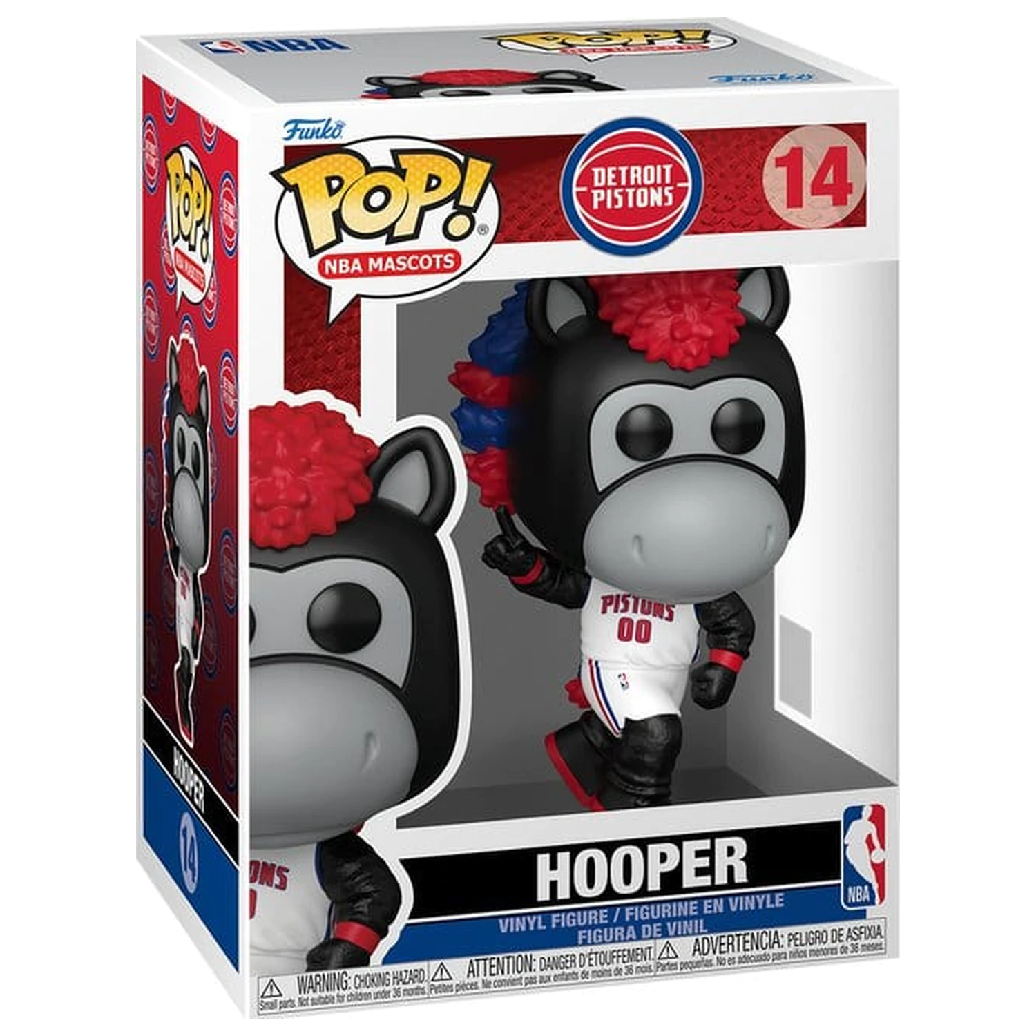 NBA Funko POP! Košarkarska vinilna figura maskote: Pistons- Hooper 9 cm fotografija izdelka