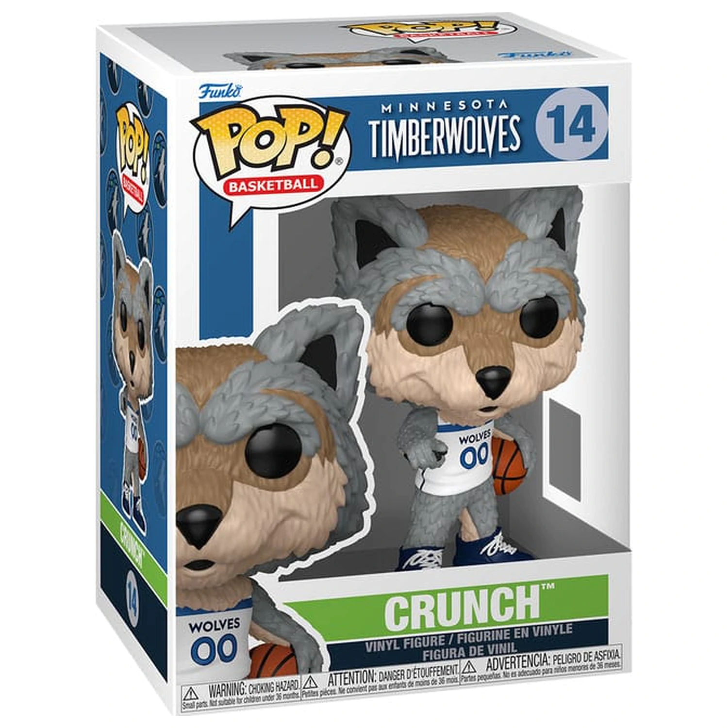 NBA Legends Funko POP! Športna vinilna figura maskote Wolves - Crunch The Wolf 9 cm fotografija izdelka