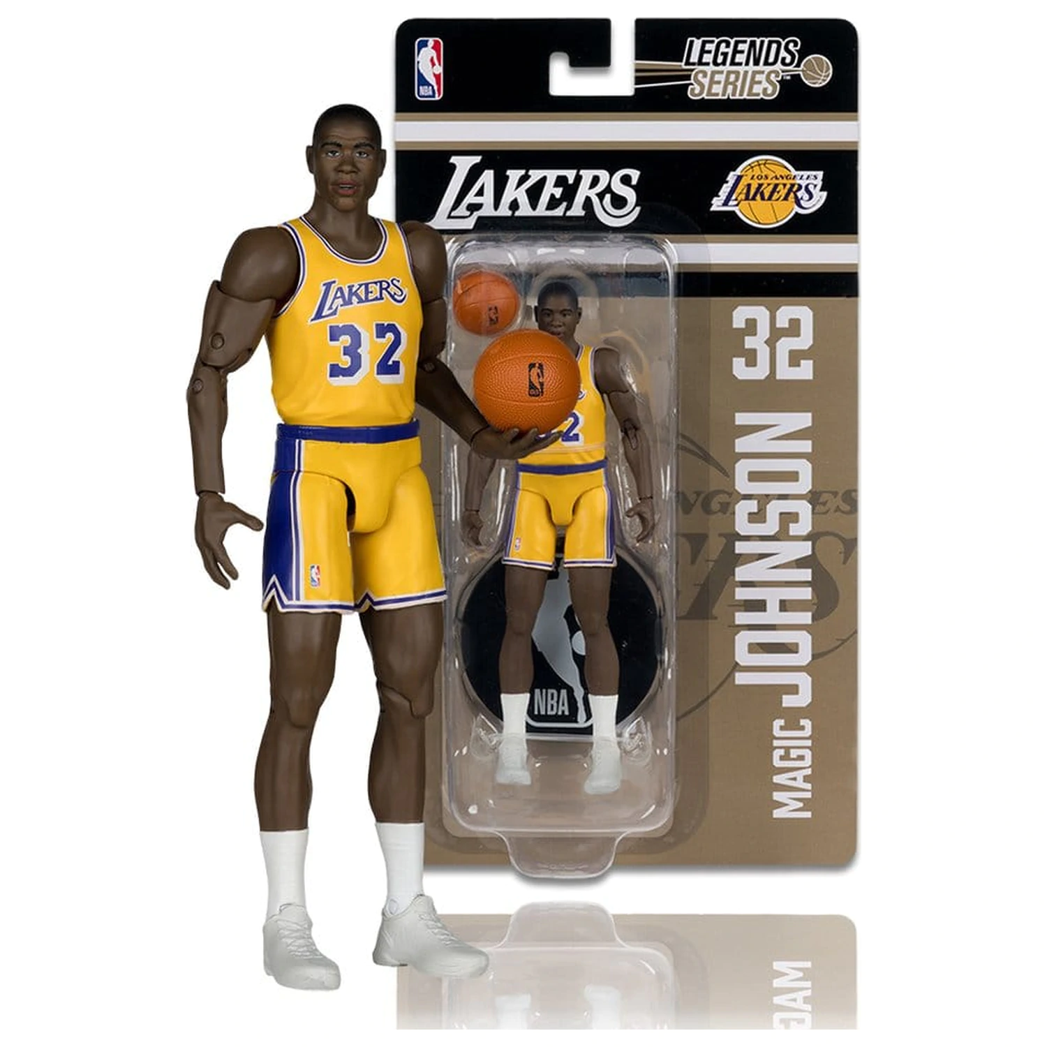NBA Legends Series akcijska figura Earvin "Magic" Johnson (Los Angeles Lakers) 15 cm fotografija izdelka