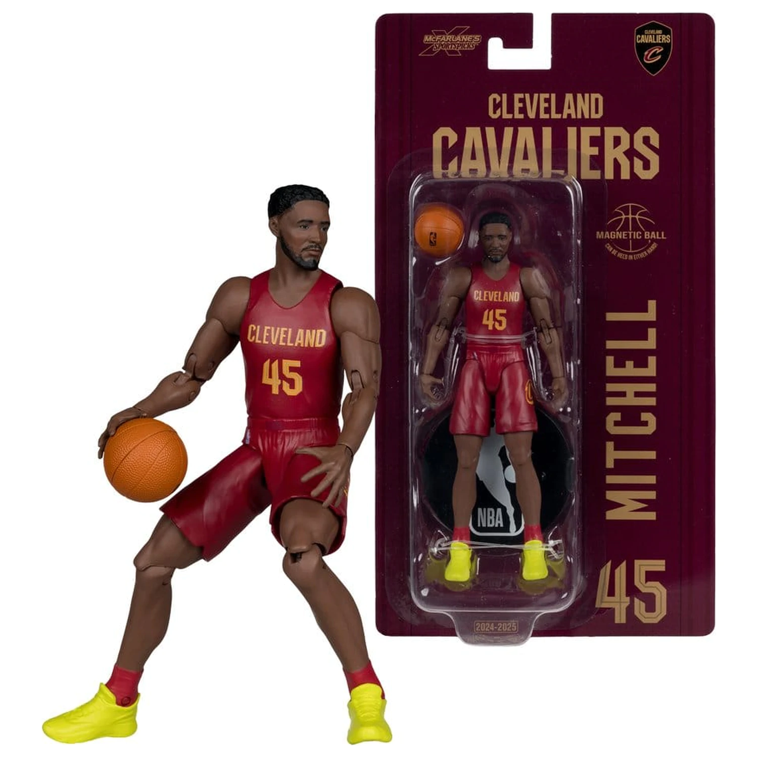 NBA SportsPicks Action Figure Donovan Mitchell (Cleveland Cavaliers) 15 cm fotografija izdelka