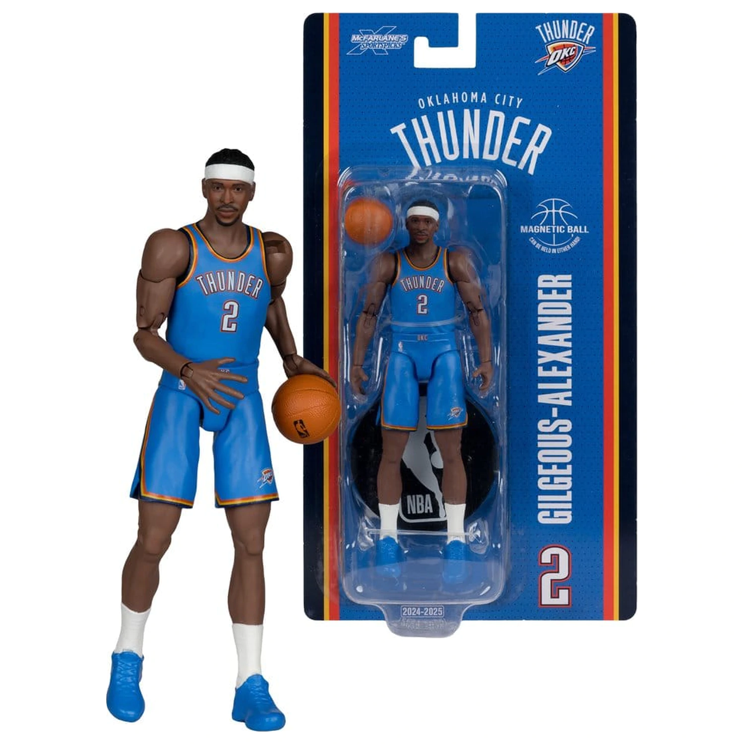 NBA SportsPicks Action Figure Shai Gilgeous-Alexander (Oklahoma City Thunder) 16 cm fotografija izdelka
