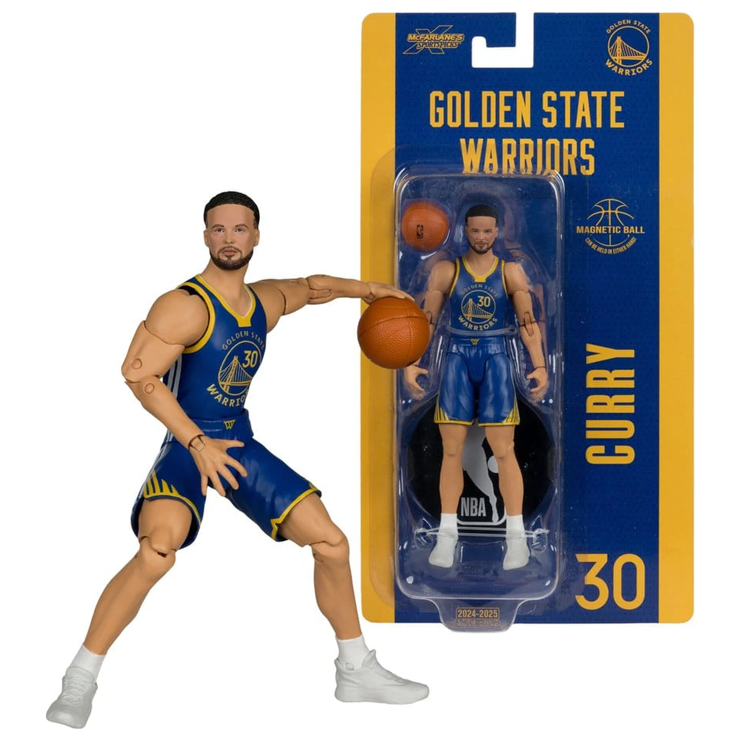 NBA SportsPicks akcijska figura Stephen Curry (Golden State Warriors) 15 cm fotografija izdelka