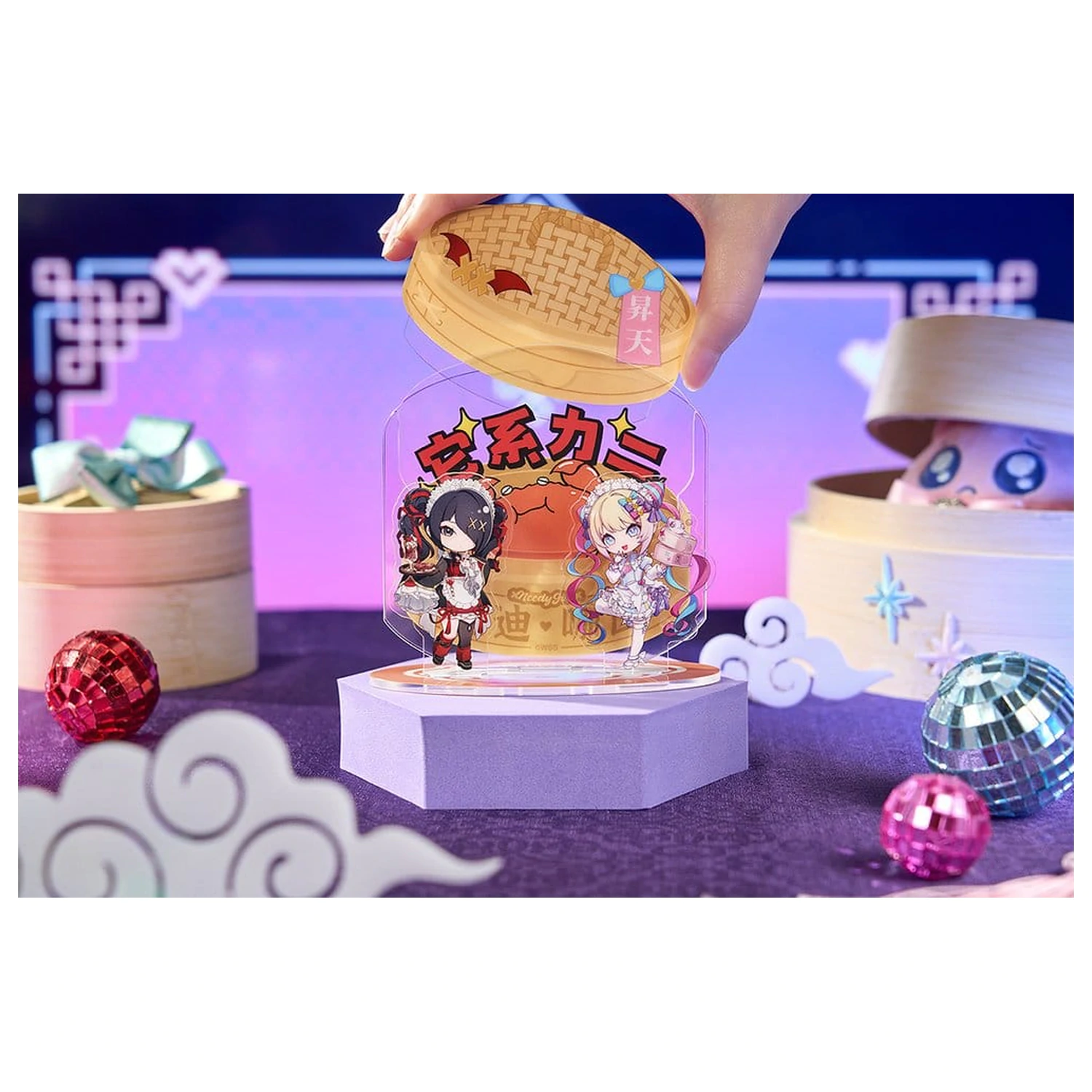 Needy Streamer Overload Needy Streamer Chinese Restaurant Series akrilna diorama Chibi fotografija izdelka