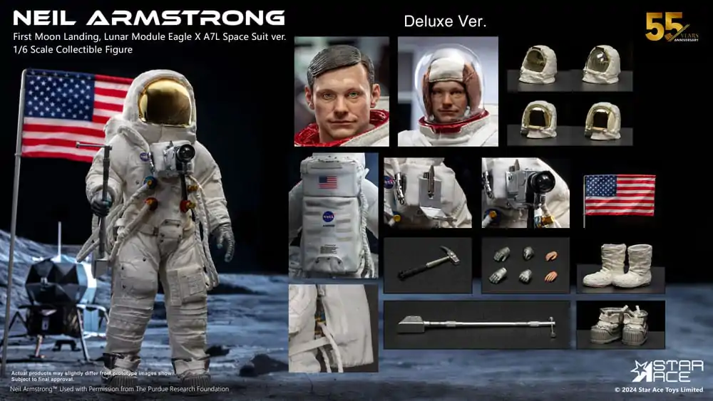 Akcijska figura Neila Armstronga 1/6 Neil Armstrong Deluxe verzija 30 cm fotografija izdelka