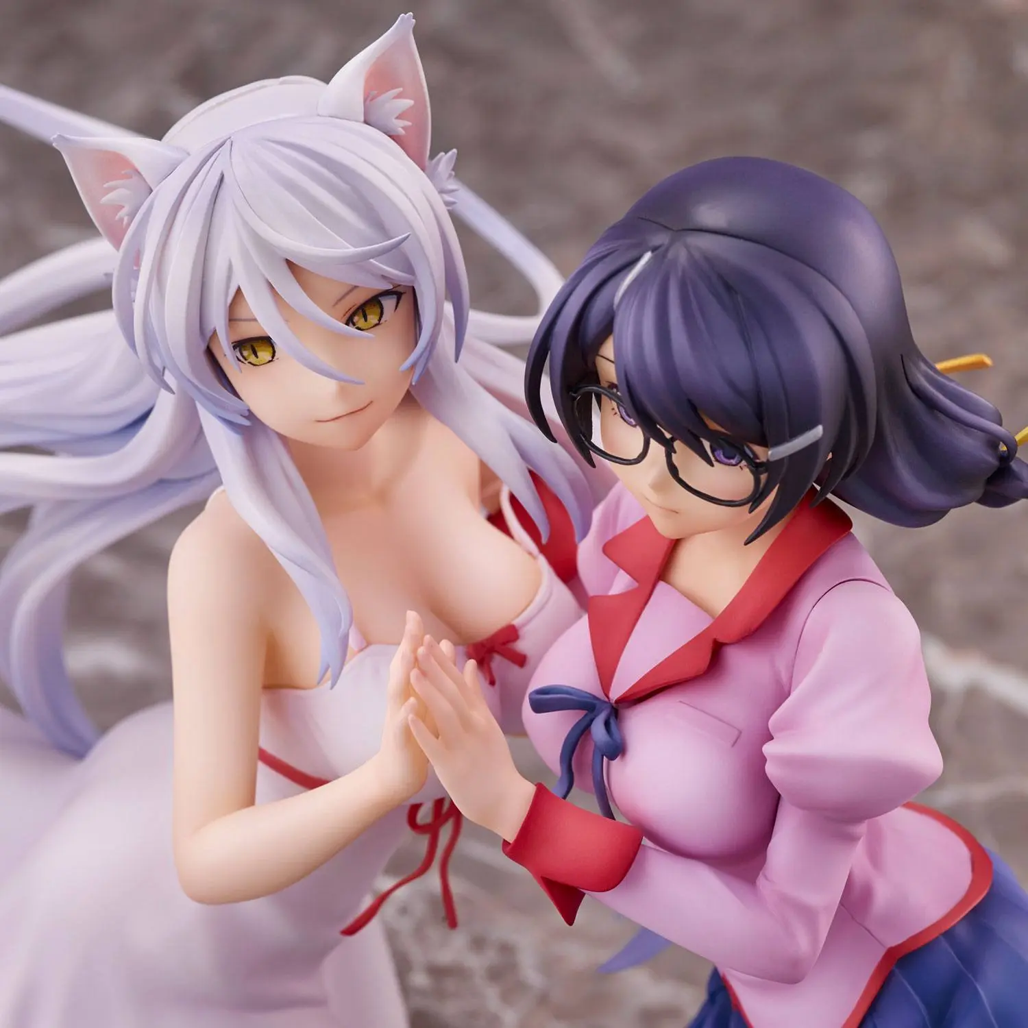 Nekomonogatari Monogatari Series PVC Kipi Tsubasa Hanekawa Set (re-run) 19 cm fotografija izdelka