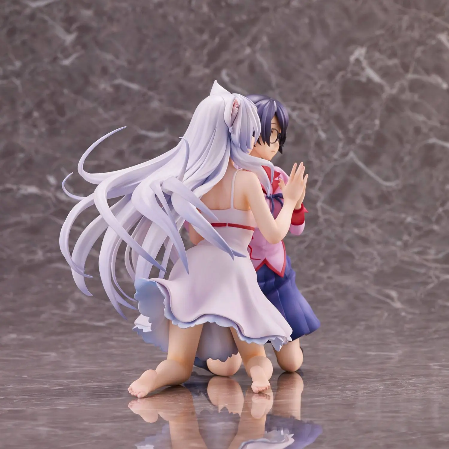 Nekomonogatari Monogatari Series PVC Kipi Tsubasa Hanekawa Set (re-run) 19 cm fotografija izdelka