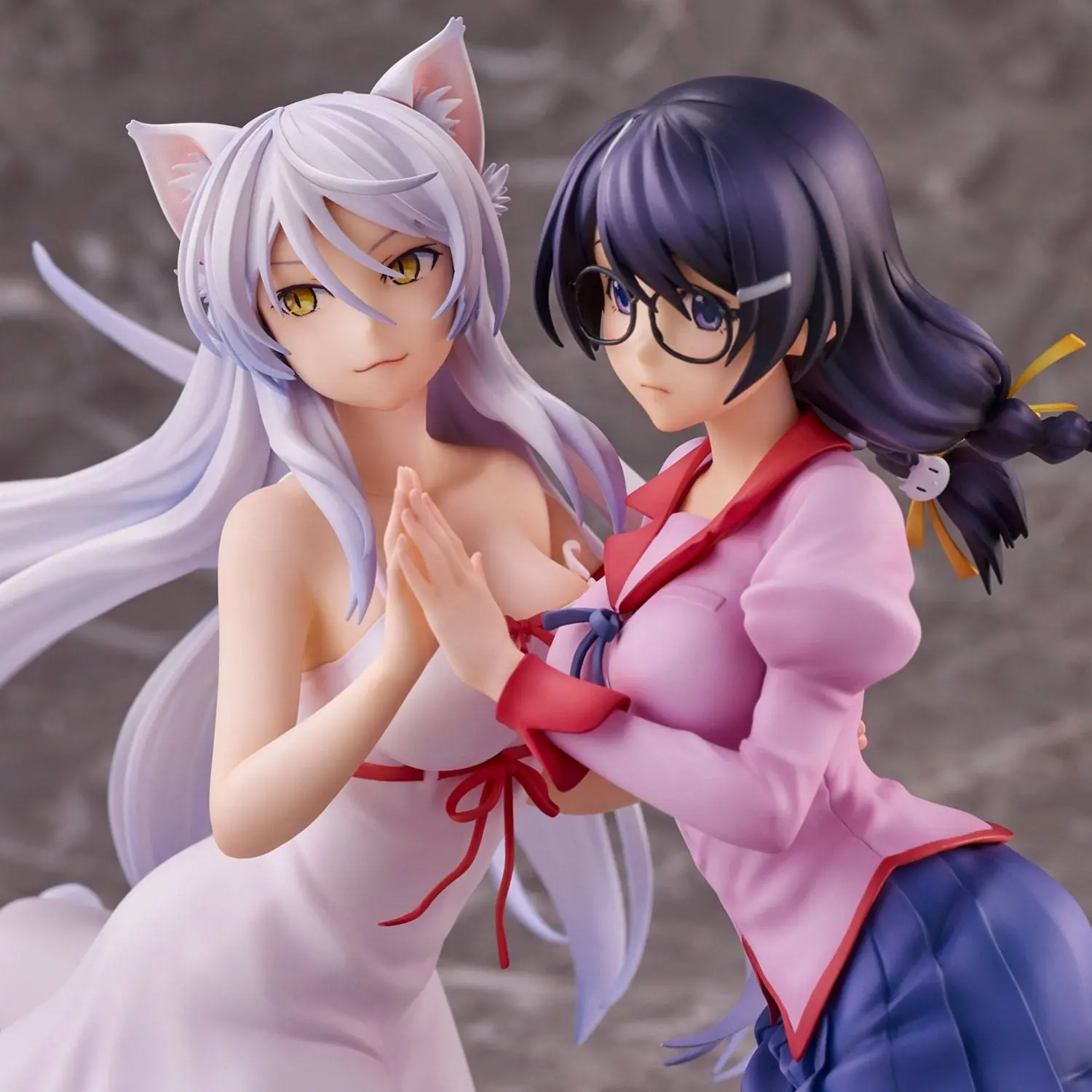 Nekomonogatari Monogatari Series PVC Kipi Tsubasa Hanekawa Set (re-run) 19 cm fotografija izdelka