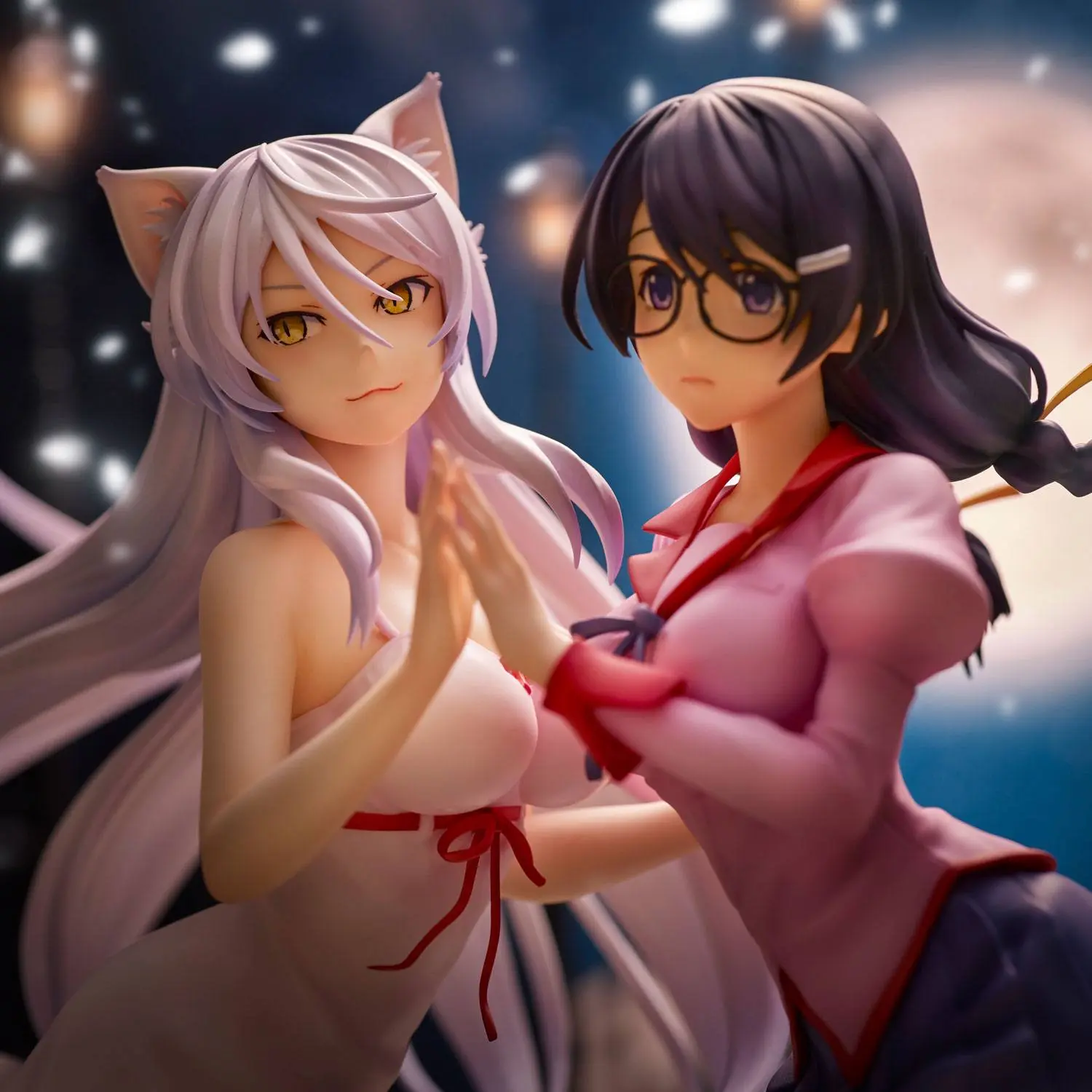 Nekomonogatari Monogatari Series PVC Kipi Tsubasa Hanekawa Set (re-run) 19 cm fotografija izdelka