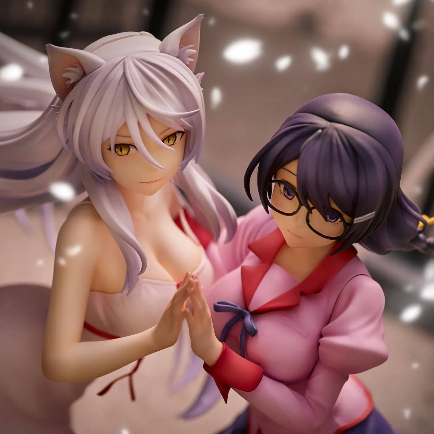 Nekomonogatari Monogatari Series PVC Kipi Tsubasa Hanekawa Set (re-run) 19 cm fotografija izdelka