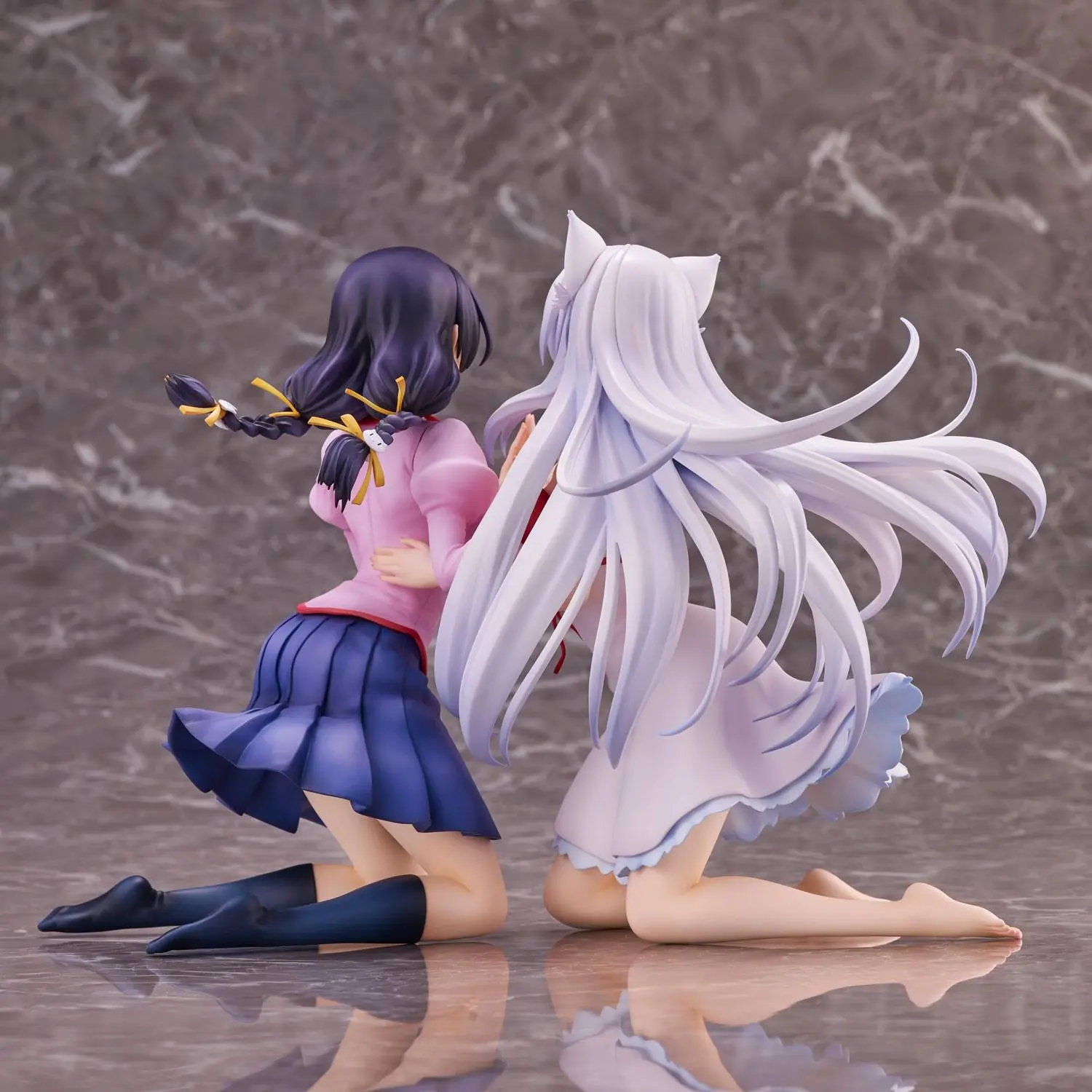 Nekomonogatari Monogatari Series PVC Kipi Tsubasa Hanekawa Set (re-run) 19 cm fotografija izdelka