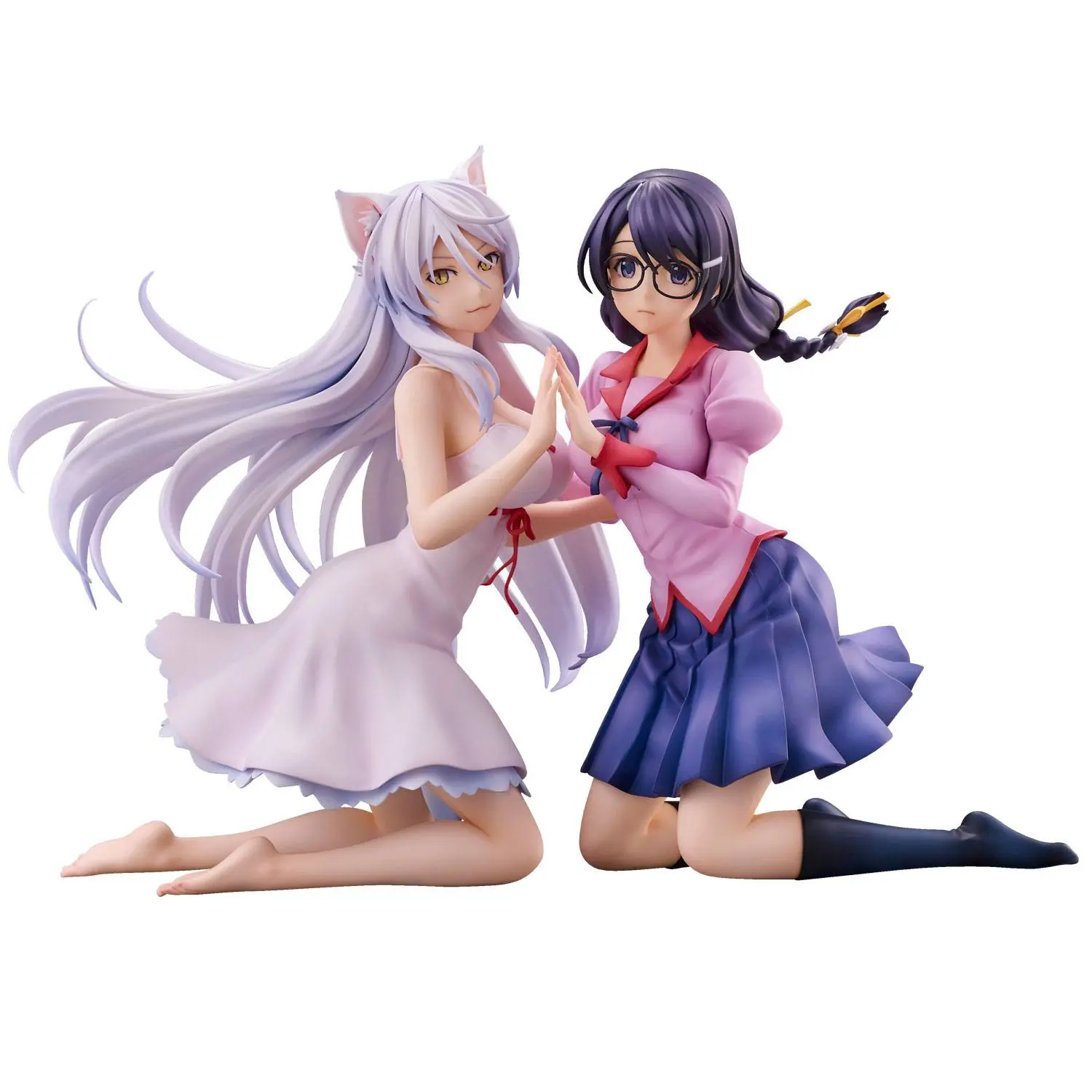 Nekomonogatari Monogatari Series PVC Kipi Tsubasa Hanekawa Set (re-run) 19 cm fotografija izdelka