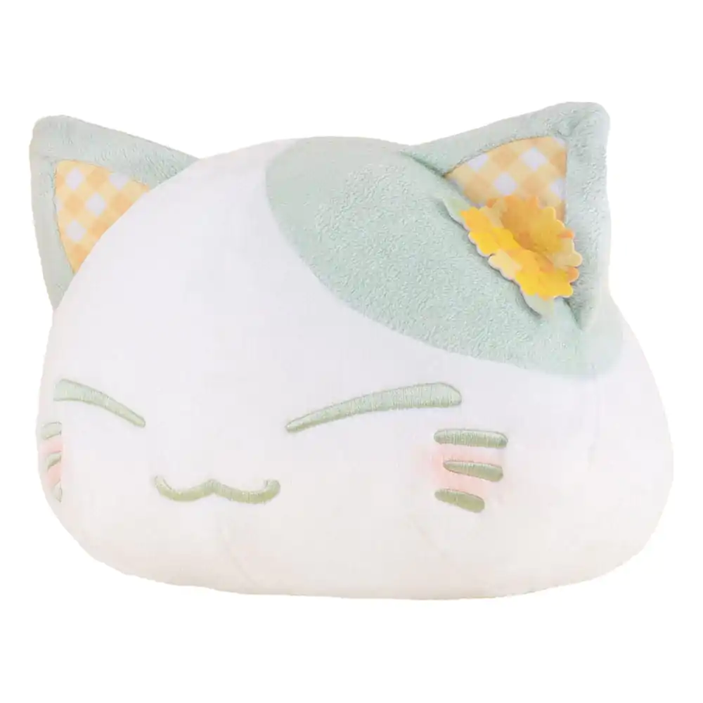 Nemuneko Mačka Plišasta Figura Rape Flower Pattern Ear Decoration Zelene barve Ver. 30 cm fotografija izdelka
