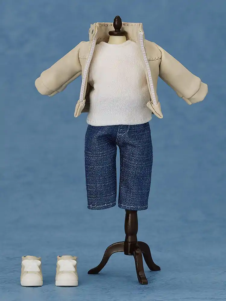 Nendoroid Doll Figurice Obleka Komplet: Usnjena jakna (slonokoščena) fotografija izdelka