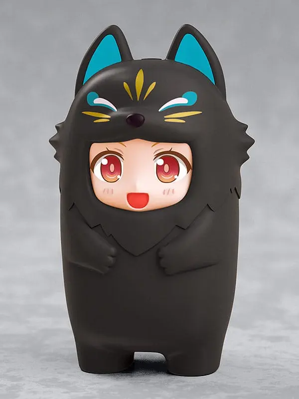 Nendoroid More etui za dele obraza Kigurumi za figure Nendoroid Black Kitsune 10 cm fotografija izdelka