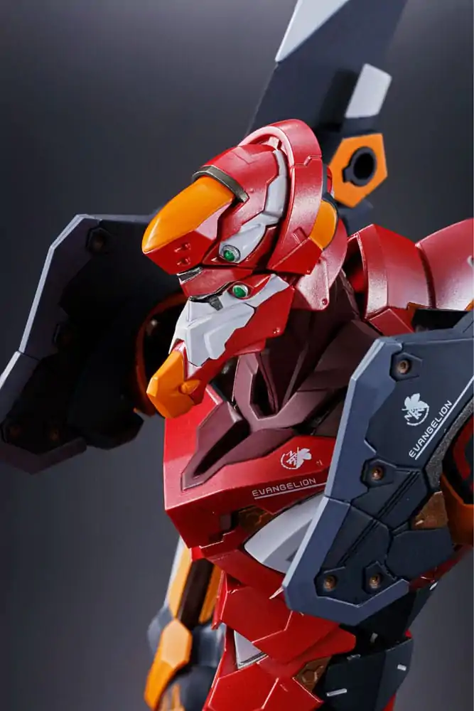 Neon Genesis Evangelion Metal Build Akcijska figura Eva Production Model-02 30th with the Spear of Cassius 22 cm fotografija izdelka