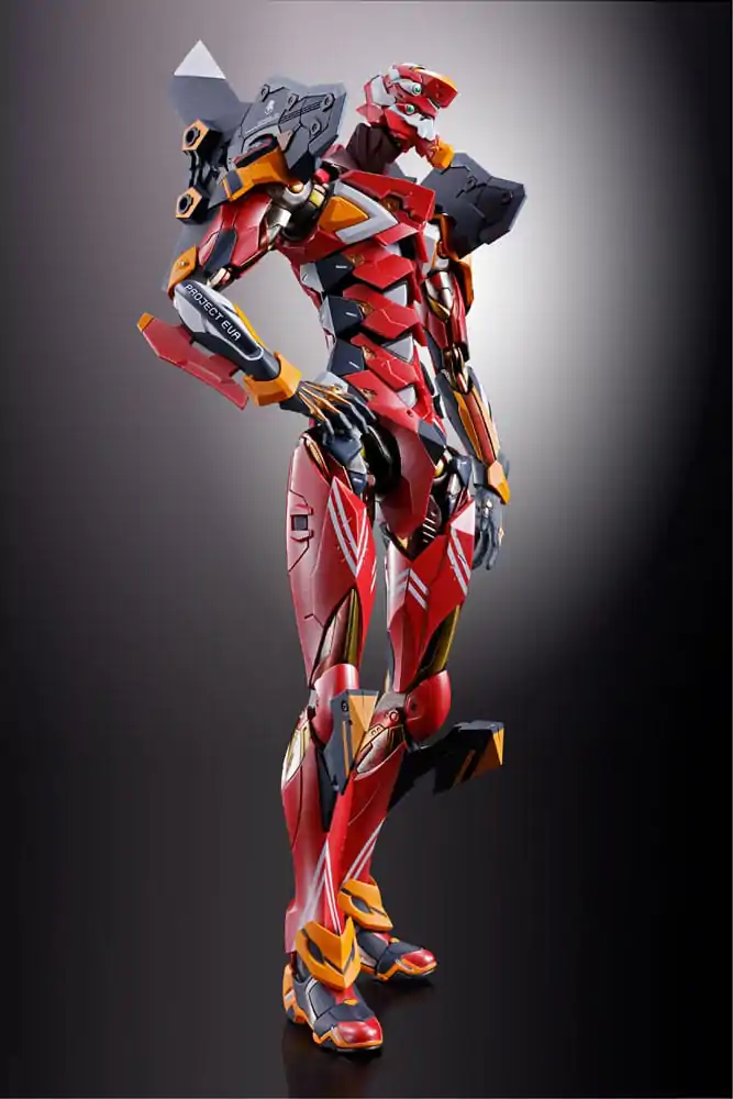 Neon Genesis Evangelion Metal Build Akcijska figura Eva Production Model-02 30th with the Spear of Cassius 22 cm fotografija izdelka