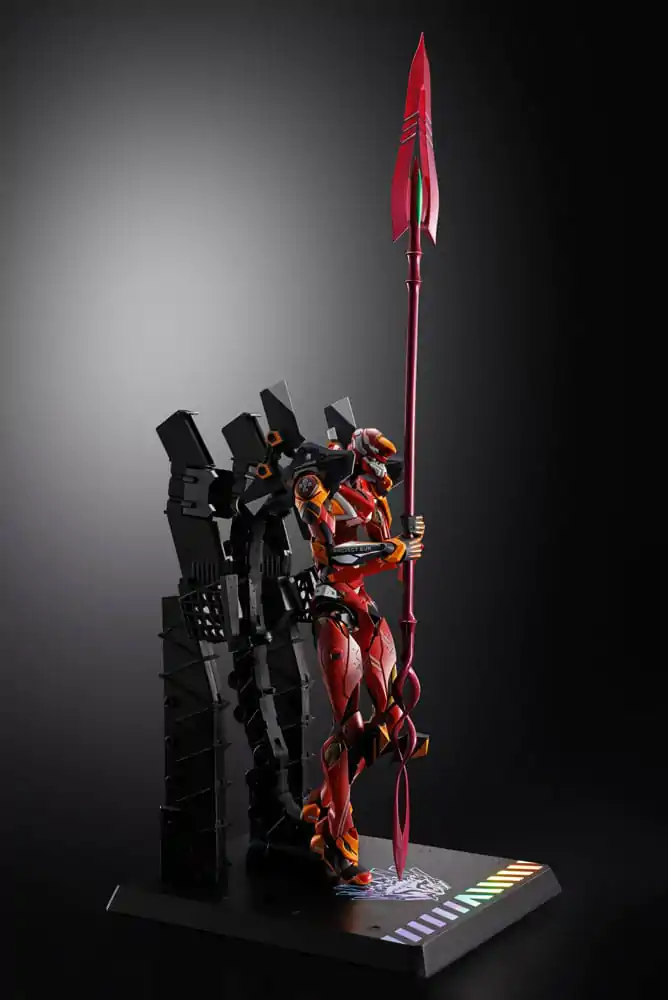 Neon Genesis Evangelion Metal Build Akcijska figura Eva Production Model-02 30th with the Spear of Cassius 22 cm fotografija izdelka