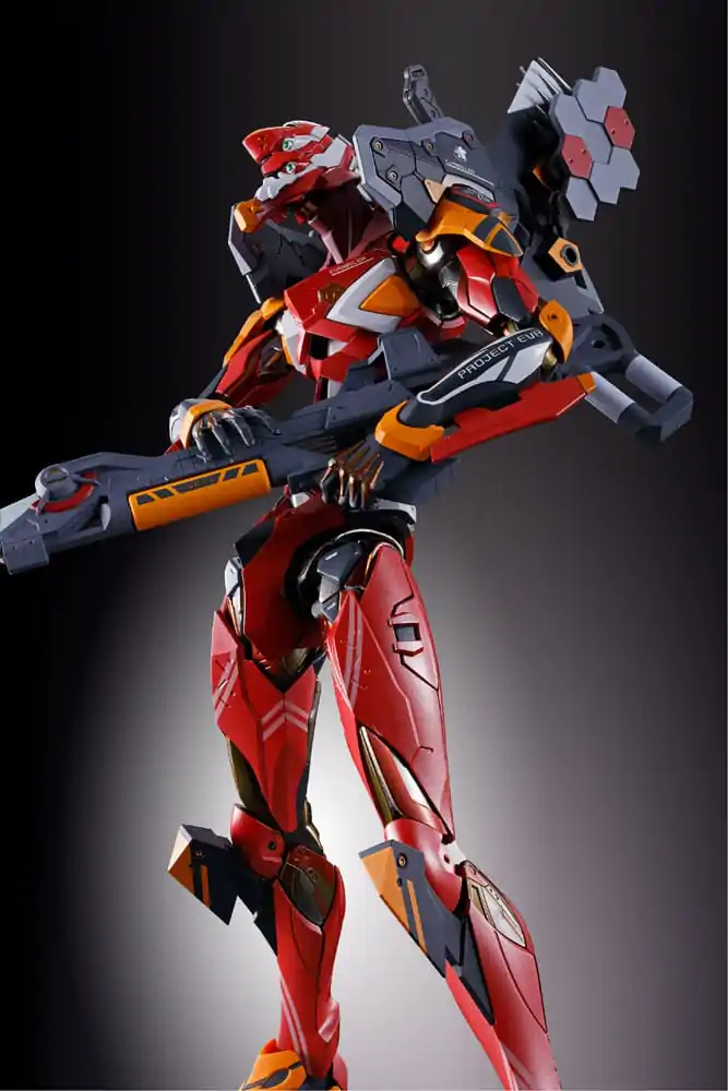 Neon Genesis Evangelion Metal Build Akcijska figura Eva Production Model-02 30th with the Spear of Cassius 22 cm fotografija izdelka