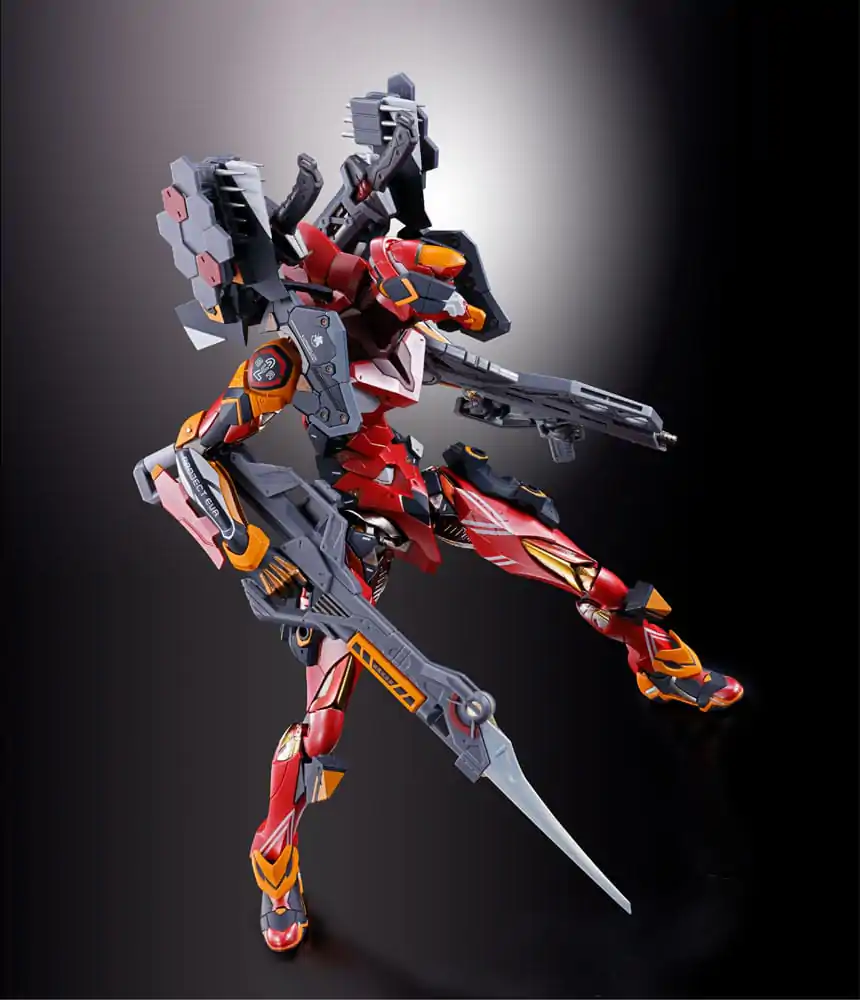 Neon Genesis Evangelion Metal Build Akcijska figura Eva Production Model-02 30th with the Spear of Cassius 22 cm fotografija izdelka