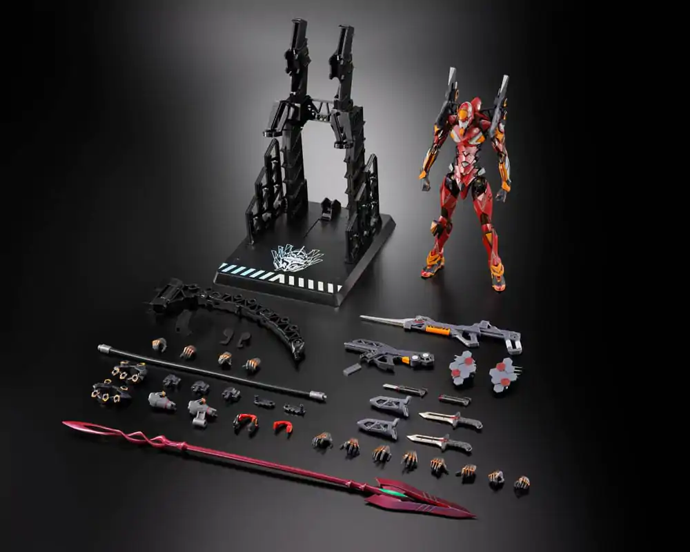 Neon Genesis Evangelion Metal Build Akcijska figura Eva Production Model-02 30th with the Spear of Cassius 22 cm fotografija izdelka
