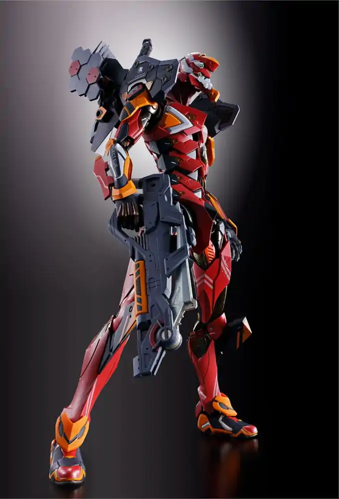 Neon Genesis Evangelion Metal Build Akcijska figura Eva Production Model-02 30th with the Spear of Cassius 22 cm fotografija izdelka