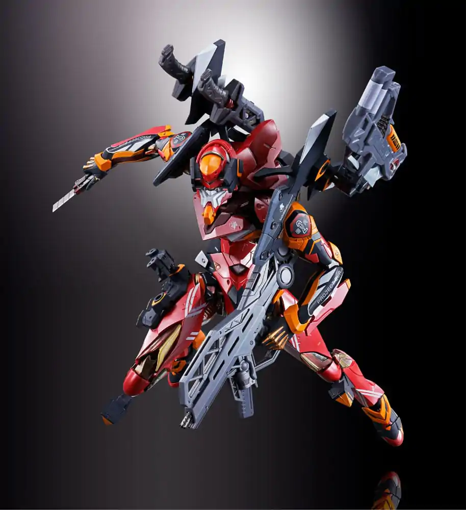 Neon Genesis Evangelion Metal Build Akcijska figura Eva Production Model-02 30th with the Spear of Cassius 22 cm fotografija izdelka