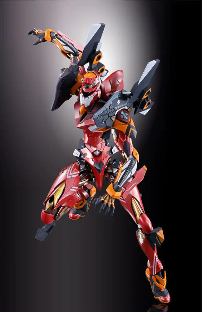 Neon Genesis Evangelion Metal Build Akcijska figura Eva Production Model-02 30th with the Spear of Cassius 22 cm fotografija izdelka