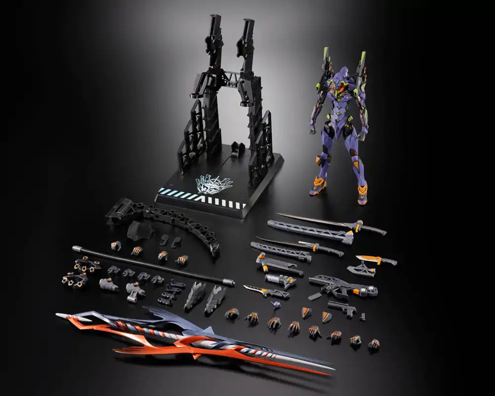 Neon Genesis Evangelion Metal Build Akcijska figura Eva Test Type-01 30th with the Spear of Gaius 22 cm fotografija izdelka