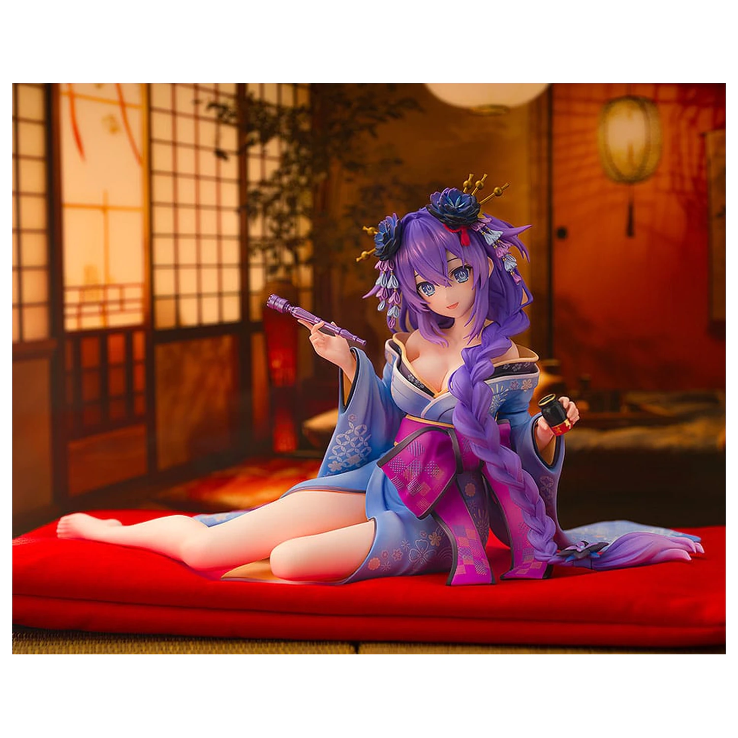 Neptunia x Senran Kagura Kip 1/7 Purple Heart Kimono Ver. 13 cm fotografija izdelka
