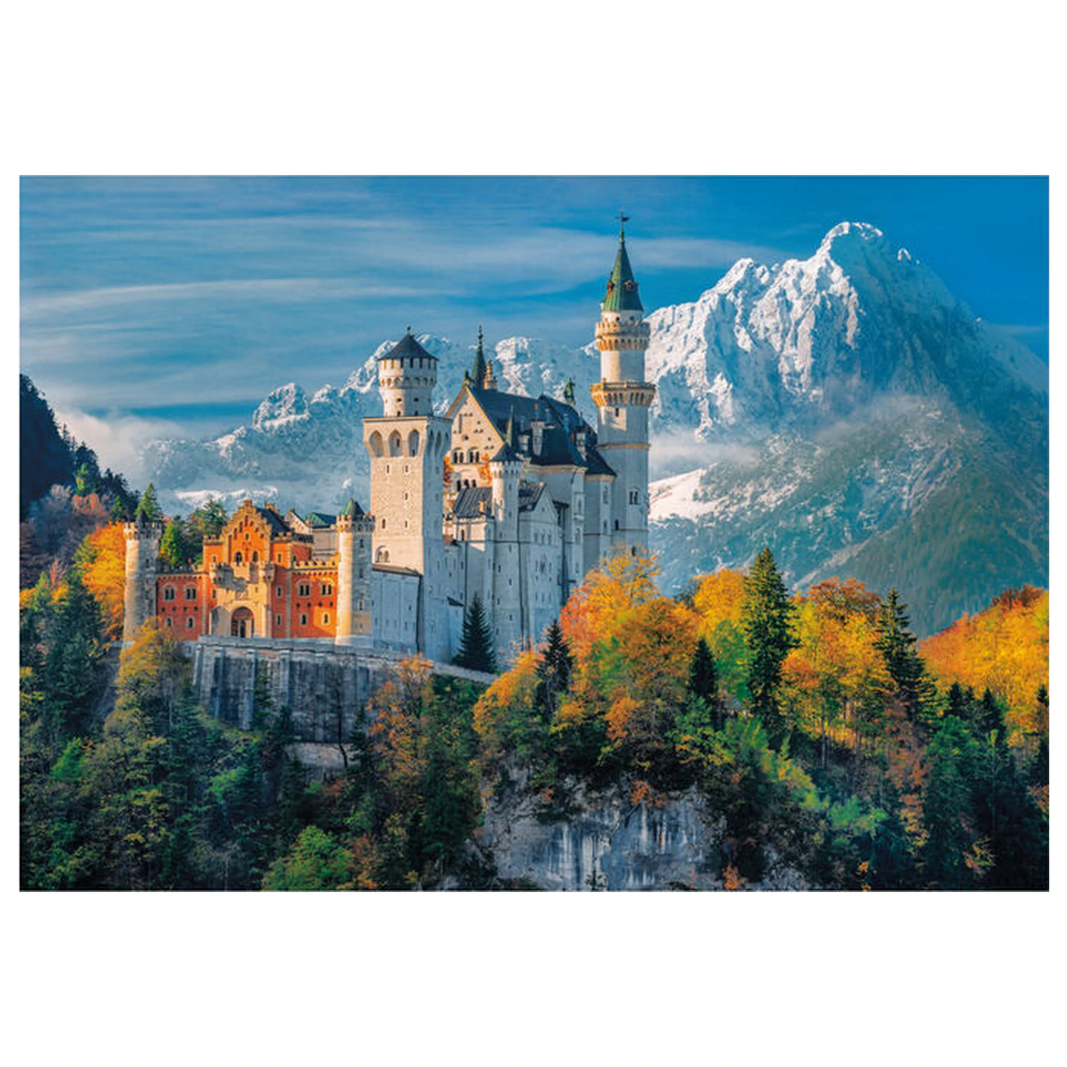 Neuschwanstein Castle sestavljanka 500 kosov fotografija izdelka