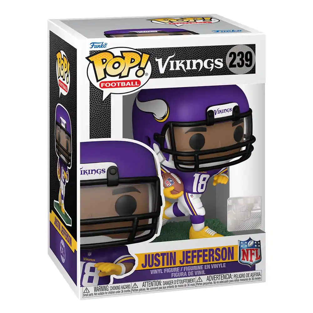 NFL POP! Football Vinil Figura Vikings - Justin Jefferson 9 cm fotografija izdelka