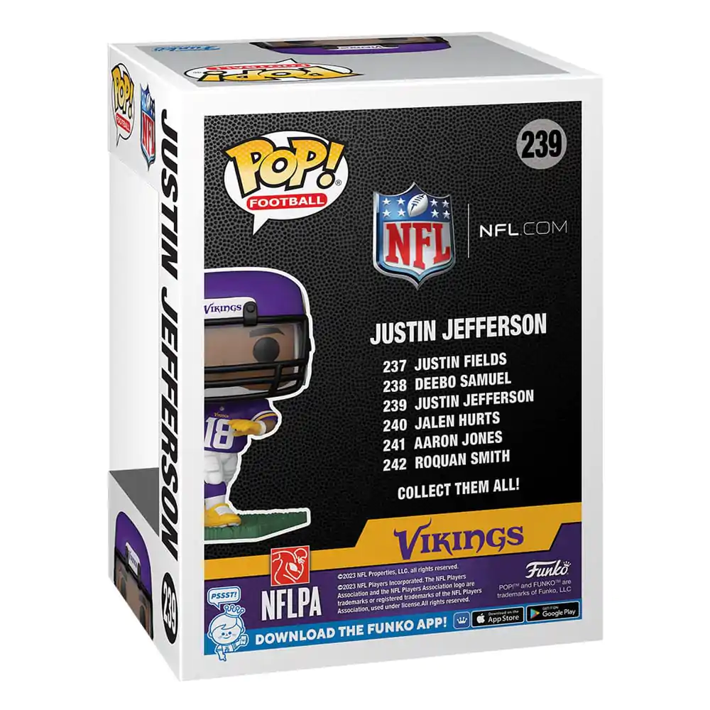 NFL POP! Football Vinil Figura Vikings - Justin Jefferson 9 cm fotografija izdelka