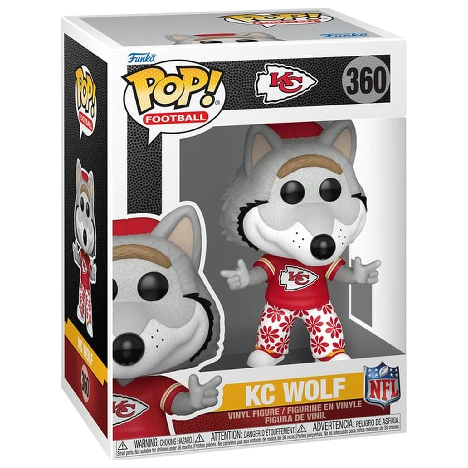 NFL Funko POP! vinilna figura Maskote: Chiefs- Wolf 9 cm fotografija izdelka