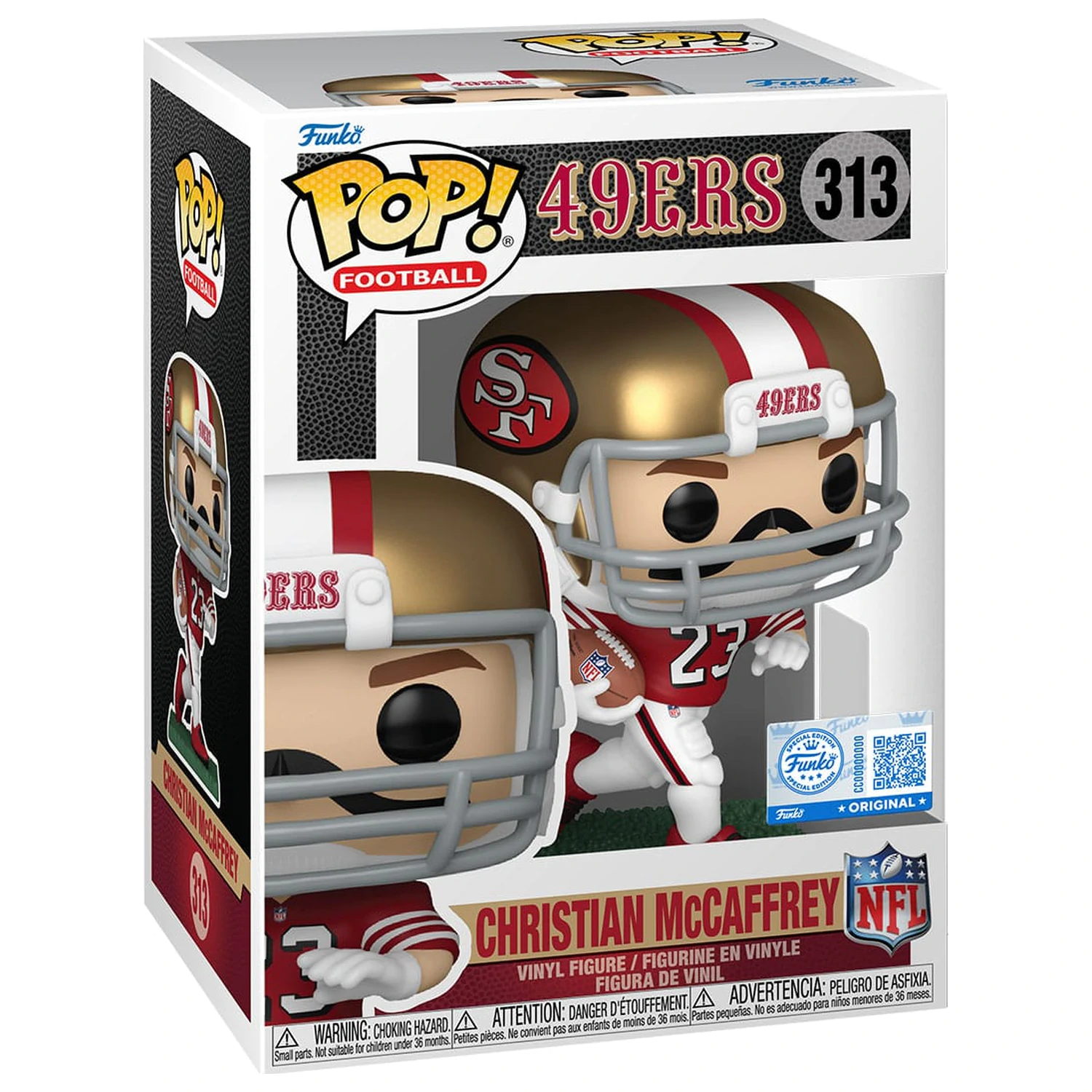 NFL: Legends Funko POP! Sports Vinilna figura 49ers- Christian McCaffrey (TB) 9 cm fotografija izdelka