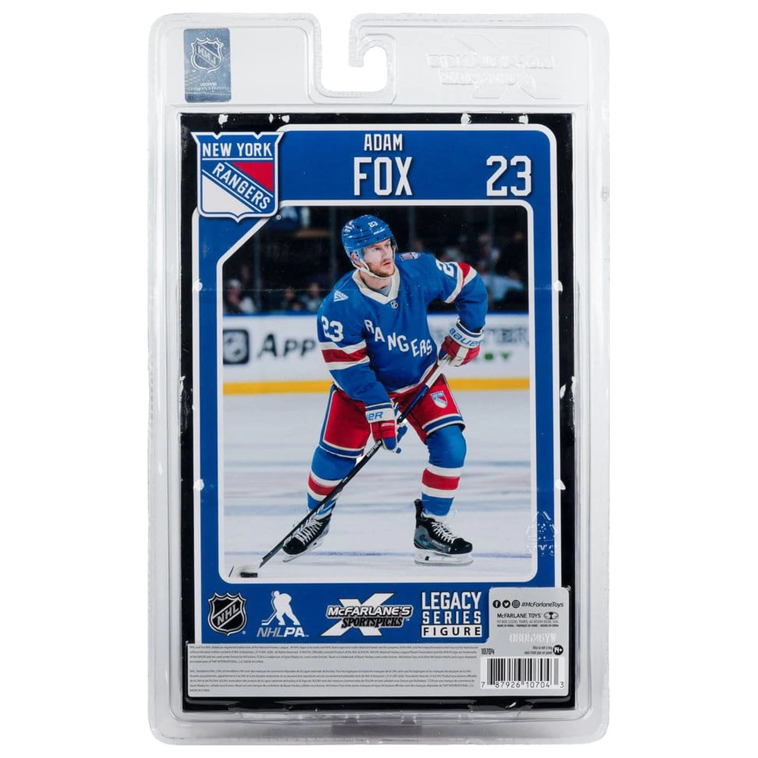 NHL McFarlane SportsPicks figura Adam Fox (New York Rangers Centennial) 18 cm fotografija izdelka