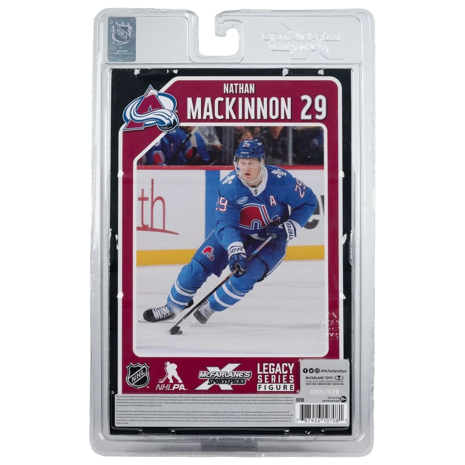 NHL McFarlane SportsPicks figurica Nathan MacKinnon (Quebec Nordiques Retro) 18 cm fotografija izdelka