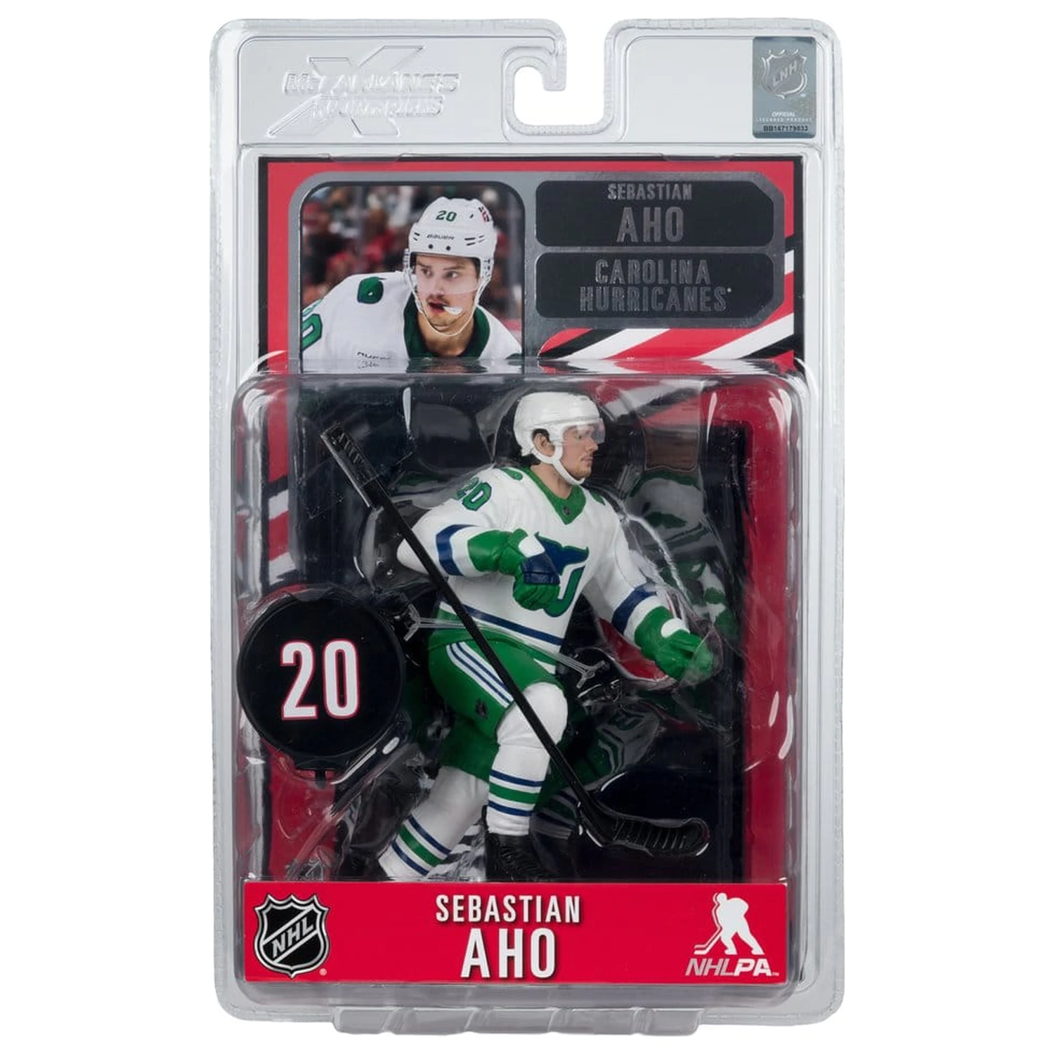 NHL McFarlane SportsPicks figurica Sebastian Aho (Hartford Whalers Retro) 18 cm fotografija izdelka