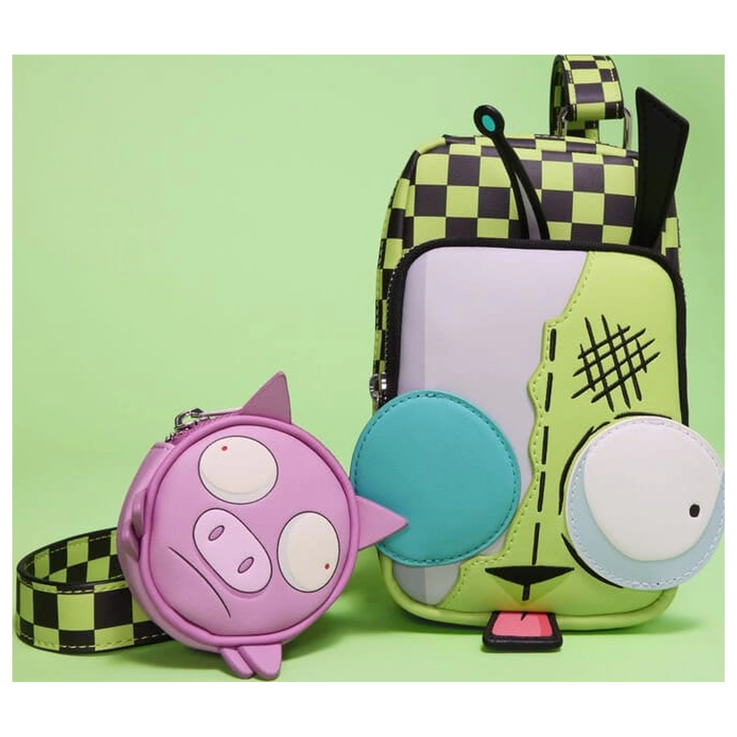 Nickelodeon by Loungefly torba čez telo Invader Zim Gir Cellphone fotografija izdelka