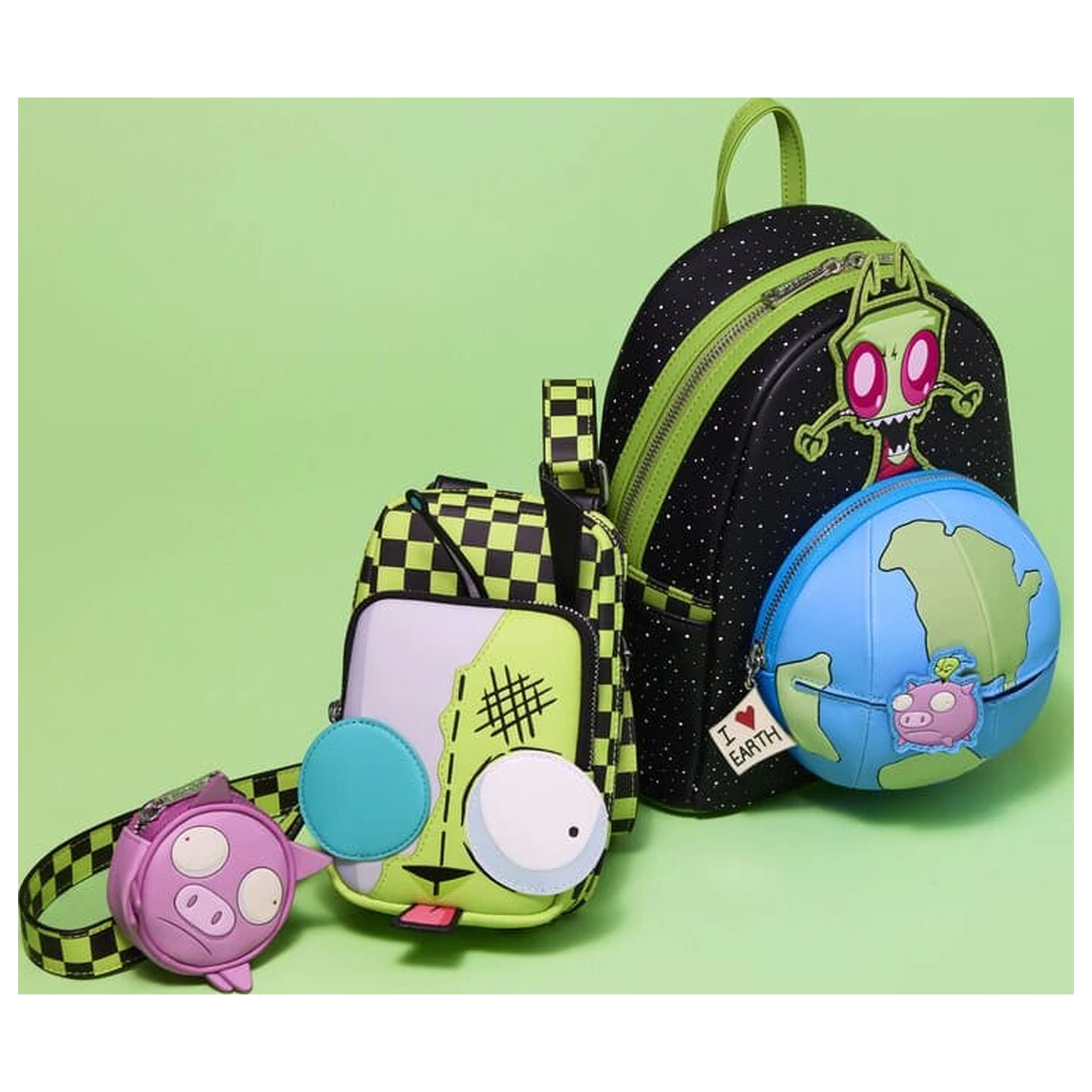 Nickelodeon by Loungefly mini nahrbtnik Invader Zim Glow fotografija izdelka