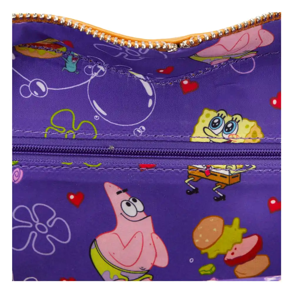 Nickelodeon by Loungefly Crossbody Spongebob Krabby Patty Plišasta torbica fotografija izdelka