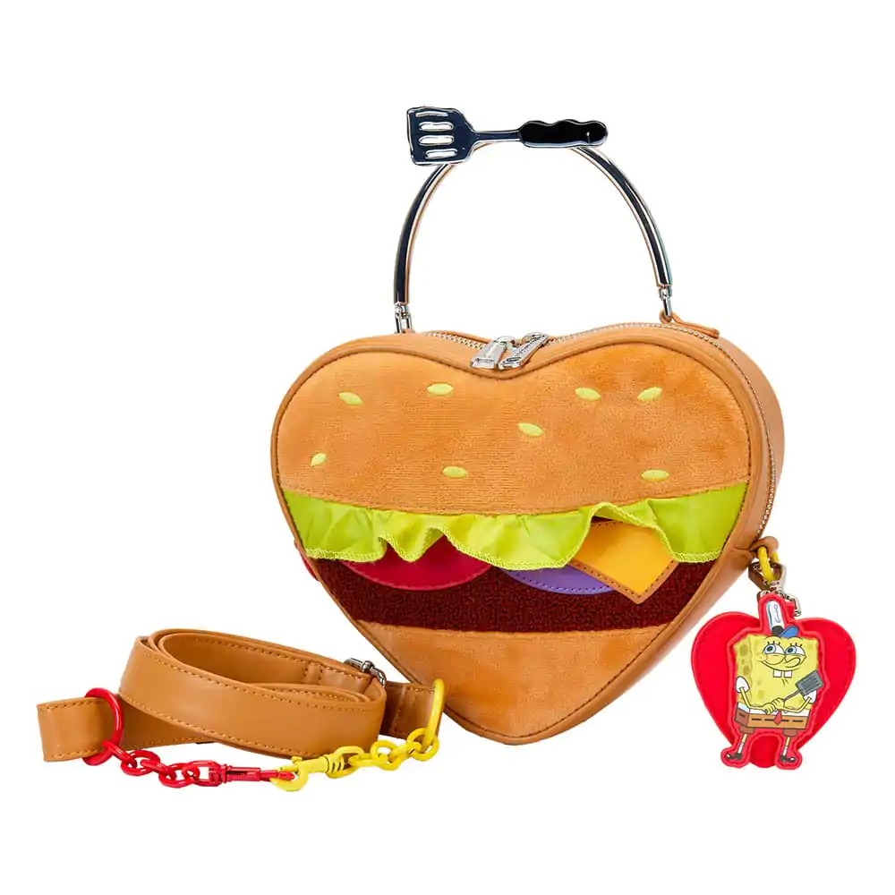 Nickelodeon by Loungefly Crossbody Spongebob Krabby Patty Plišasta torbica fotografija izdelka