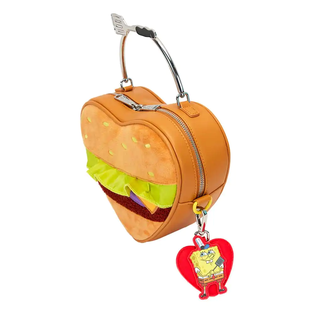 Nickelodeon by Loungefly Crossbody Spongebob Krabby Patty Plišasta torbica fotografija izdelka