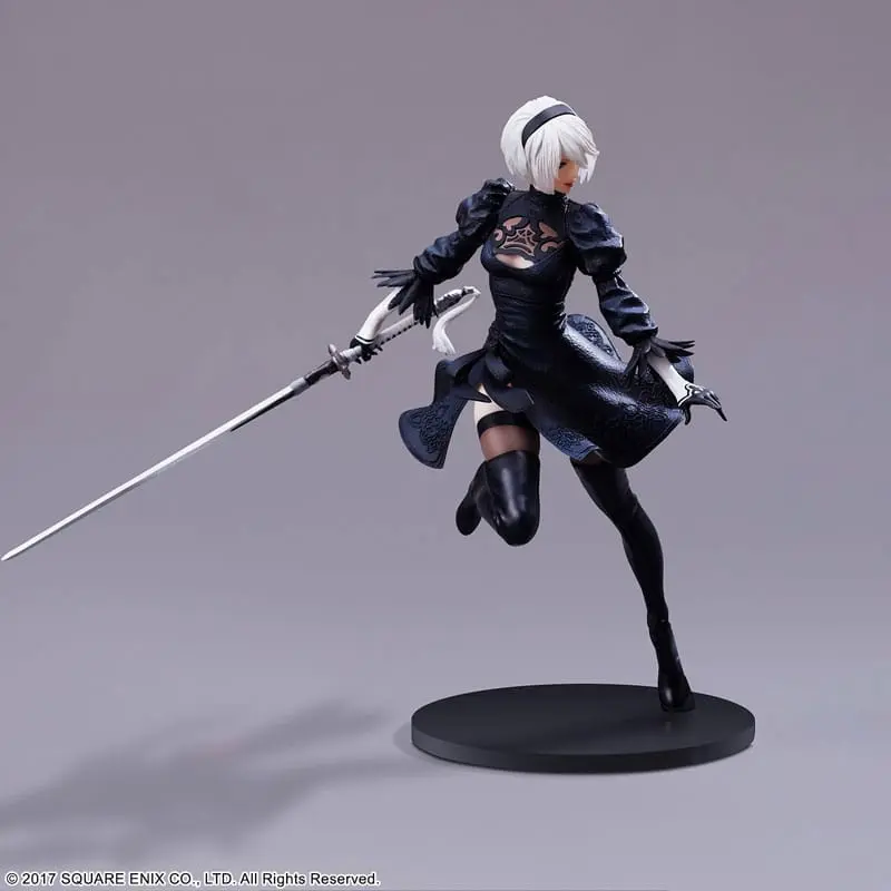 NieR:Automata FORM-ISM PVC kip YoRHa Android 2B (YoRHa No.2 Type B) Brez očal Različica 18 cm fotografija izdelka