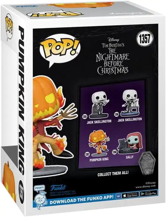 Nightmare before Christmas 30th Anniversary Funko POP! Disney vinilna figura Pumpkin King(GW) 9 cm fotografija izdelka