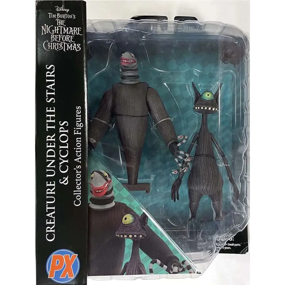 Nightmare before Christmas Action Figures 2-Pack Creature under the Stairs & Cyclops 18 cm fotografija izdelka