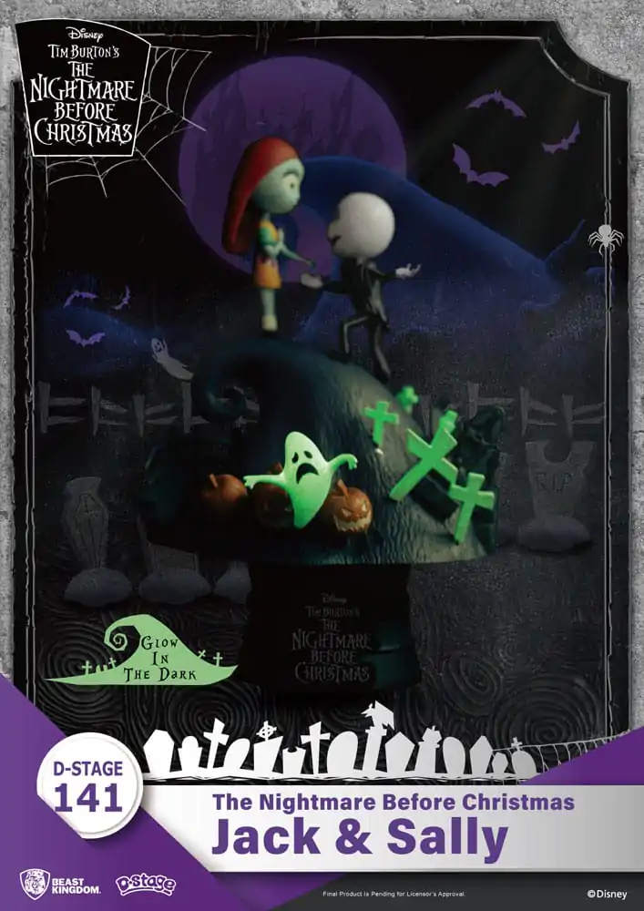 Nightmare before Christmas D-Stage PVC Diorama Jack & Sally 15 cm fotografija izdelka