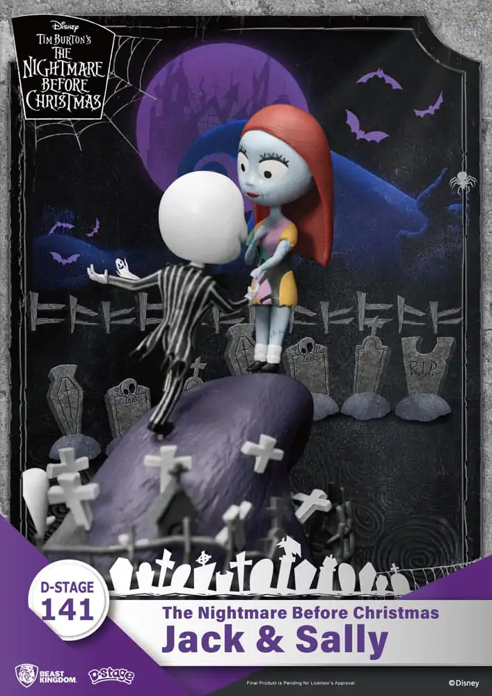 Nightmare before Christmas D-Stage PVC Diorama Jack & Sally 15 cm fotografija izdelka