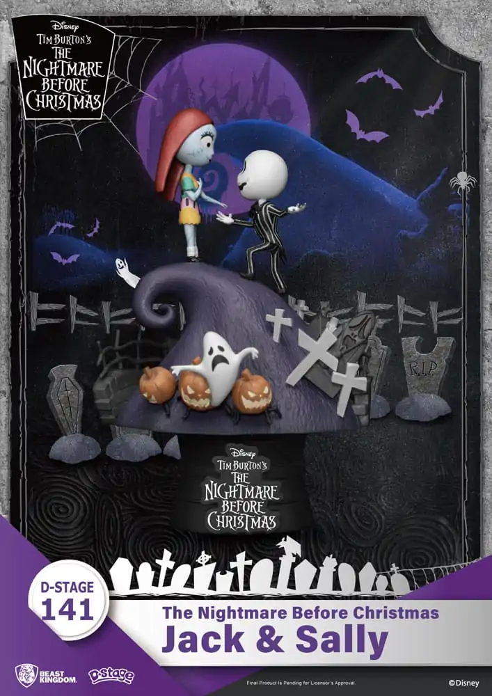 Nightmare before Christmas D-Stage PVC Diorama Jack & Sally 15 cm fotografija izdelka