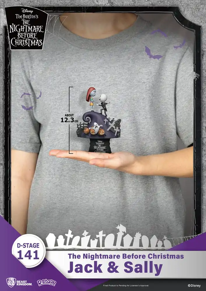 Nightmare before Christmas D-Stage PVC Diorama Jack & Sally 15 cm fotografija izdelka