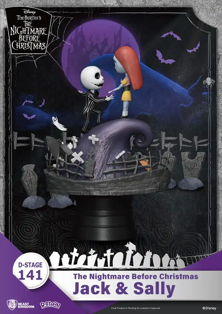 Nightmare before Christmas D-Stage PVC Diorama Jack & Sally 15 cm fotografija izdelka
